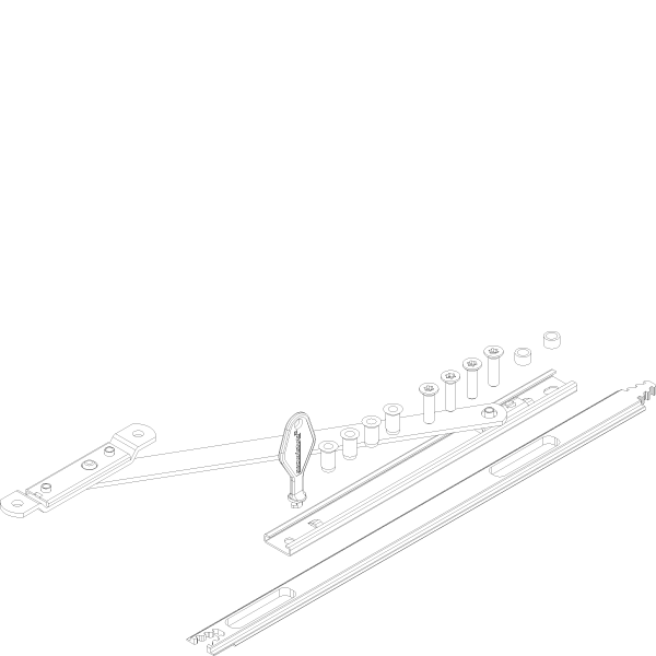 [060.7162] RESTRICTOR SET OUTWARD OPENING Reynaers