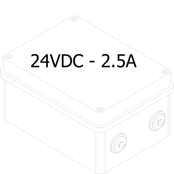 [060.7305] TRANSFORMER CABINET OUT:24VDC/2.5A - IN:100-230VAC Reynaers