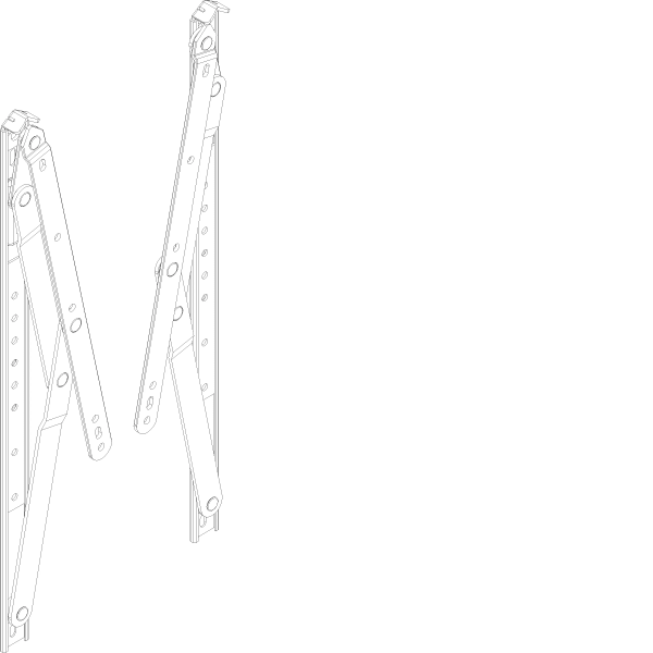 [060.8104] "FRICTION STAYS TOP HUNG WINDOW OFFSET 406 мм 16""""" Reynaers