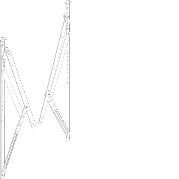 [060.8106] "FRICTION STAYS TOP HUNG WINDOW OFFSET 610 мм 24""""" Reynaers