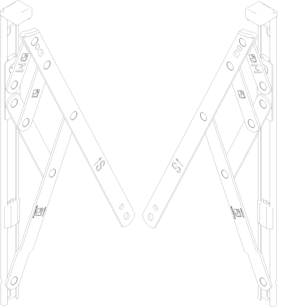 [060.8775] "FRICTION STAY SH 310 мм 12"" 22KG (304)" Reynaers