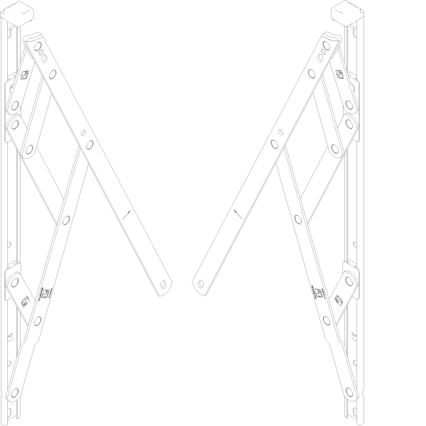 [060.8778] "FRICTION STAY SH 412 мм 16"" 24KG (304)" Reynaers