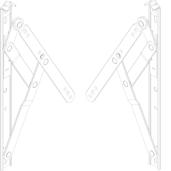 [060.8844] side hung friction stay 305 мм 550 мм - 838 мм Reynaers