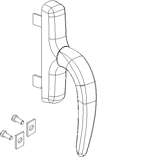 [060.8852.PA] HANDLE OUTWARD OPENING Reynaers
