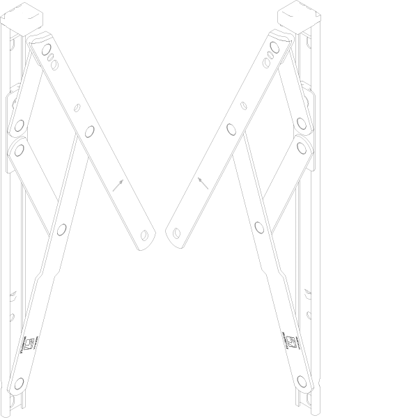 [060.8872] "FRICTION STAYS TOP HUNG 310 мм 12"" 20KG (304)" Reynaers