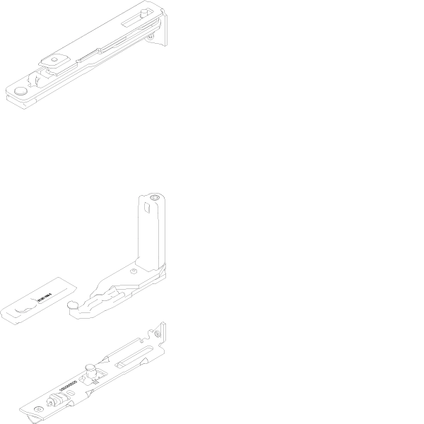 [060.9410] HINGE SIDE SIDE HUNG RIGHT Reynaers