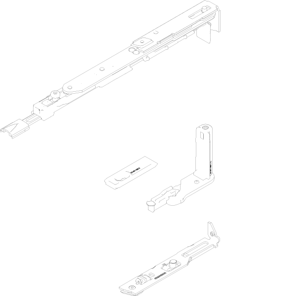 [060.9424] HINGE SIDE TITU RIGHT 460<FB<670 Reynaers