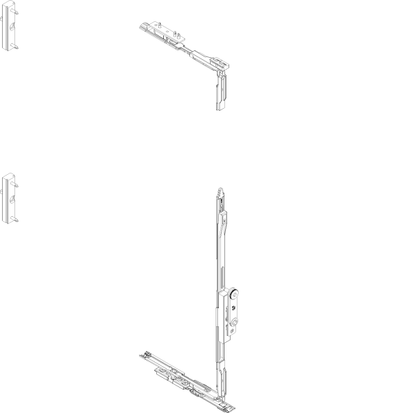 [060.9626] BASIC SET DBL. CASESEMENT WINDOW BURGLAR PROTECTION Reynaers