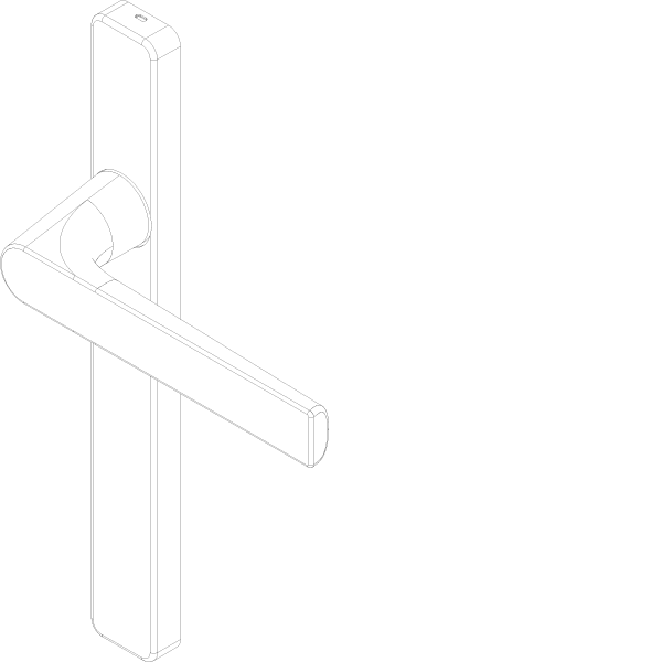 [061.6338] TOUCH DOOR HANDLE WITHOUT CYLINDER OUTSIDE Reynaers