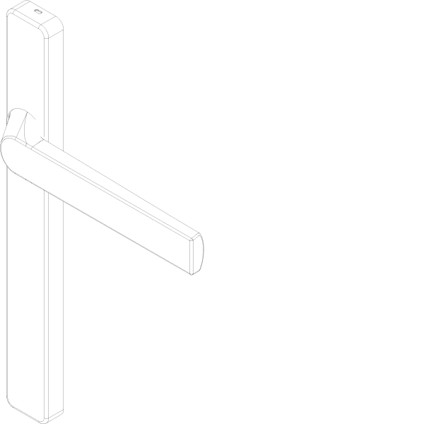 [061.6342] TOUCH SHUTTER DOOR HANDLE WITHOUT CYLINDER OUTSIDE Reynaers