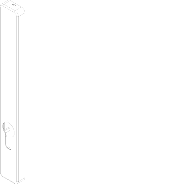 [061.6344] TOUCH FIXATION PLATE WITH CYLINDER OUTSIDE Reynaers