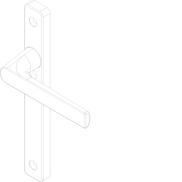 [061.6349] TOUCH DOOR HANDLE WITHOUT CYLINDER INSIDE Reynaers