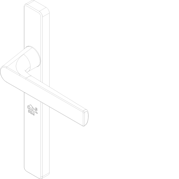 [061.6350] TOUCH DOOR HANDLE WITHOUT CYLINDER OUTSIDE Reynaers