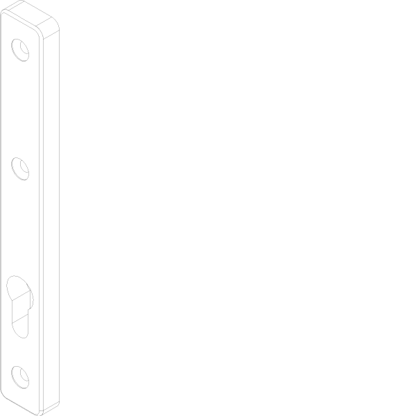 [061.6355] TOUCH FIXATION PLATE WITH CYLINDER INSIDE Reynaers