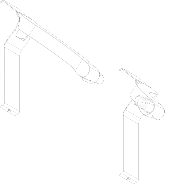 [061.6525] PANIC HANDLE BLIND WITHOUT BAR Reynaers