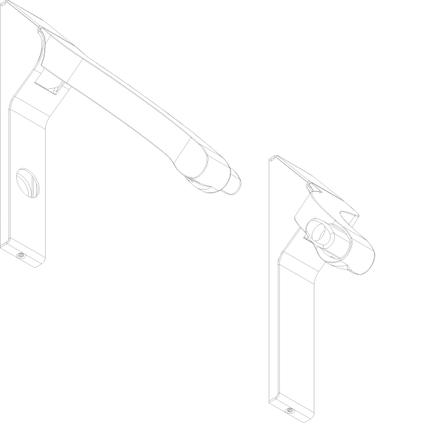 [061.6529] PANIC HANDLE RZ WITHOUT BAR Reynaers