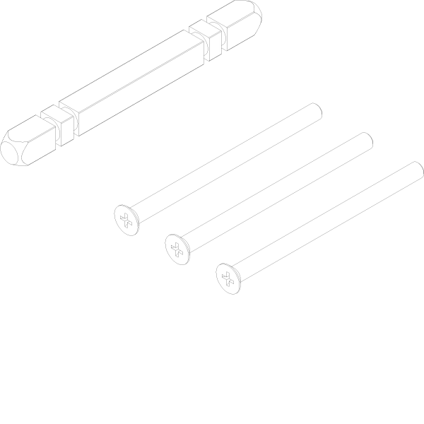 [061.6672] Набір квадратів для ручки та гвинти (96 + M5x75 мм) Reynaers