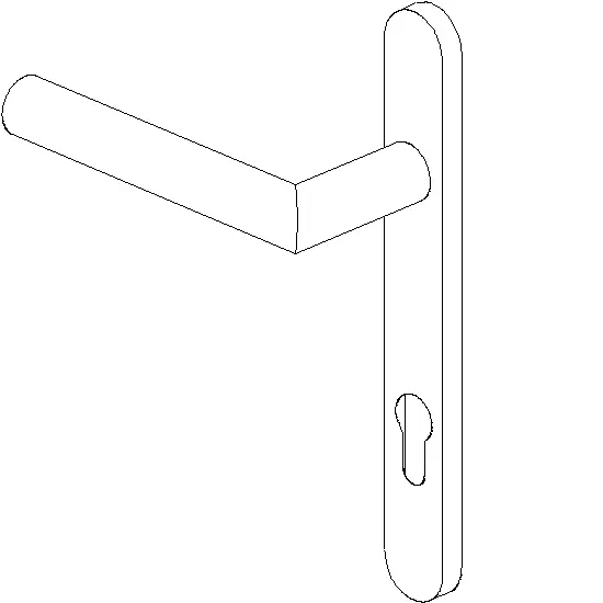 [061.7122] SOBINOX DOOR HANDLE Reynaers