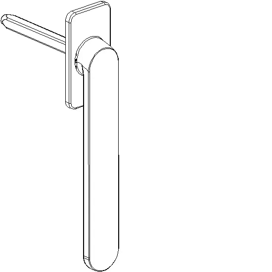 [061.7138.PC] PURITY SHUTTER WINDOW HANDLE Reynaers