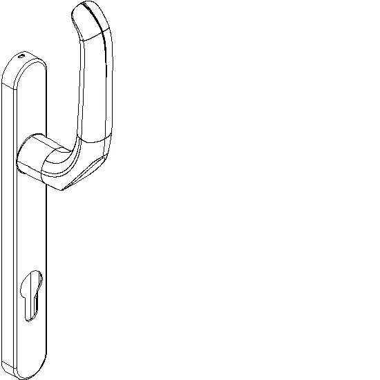[061.7140] DOORHANDLE OUTSIDE Reynaers