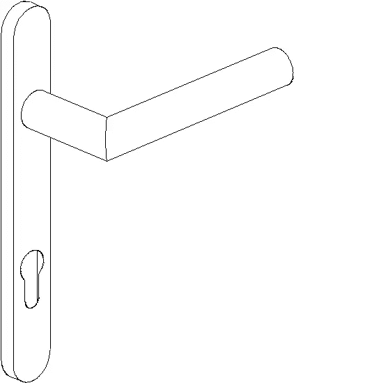 [061.7222] SOBINOX DOOR HANDLE Reynaers