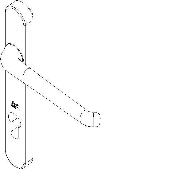 [061.7483] DOORHANDLE OUTSIDE Reynaers