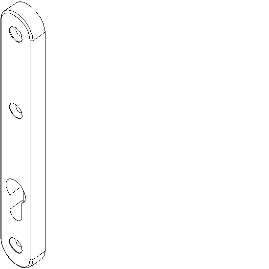 [061.7486] HORIZON FIXATION PLATE WITH CYLINDER INSIDE Reynaers