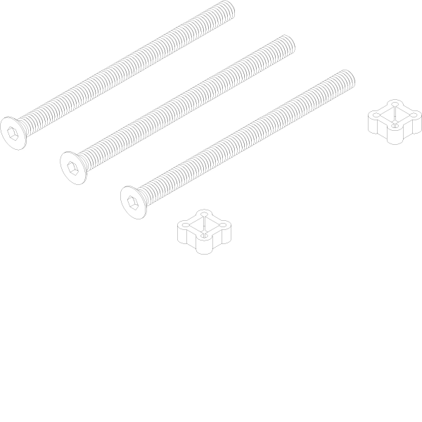 [061.7576] SHIELD FIXATION SET 90 мм SKG*** Reynaers