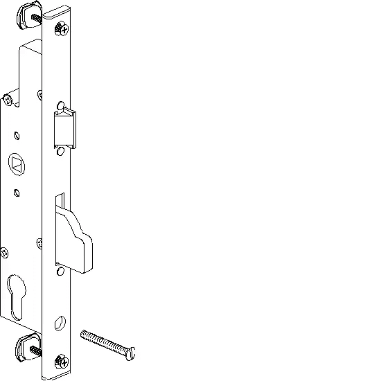 [061.7681.ZC] SAFETY LOCK WITH LATCH 92 мм Reynaers