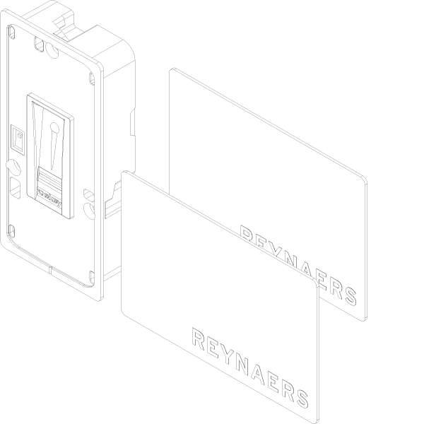 [061.8439] FINGERPRINT SCANNER INTEGRA RFID + 2 CARTS Reynaers
