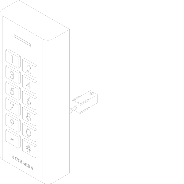 [061.8641.PA] KEYPAD LITE 9-24VDC Reynaers