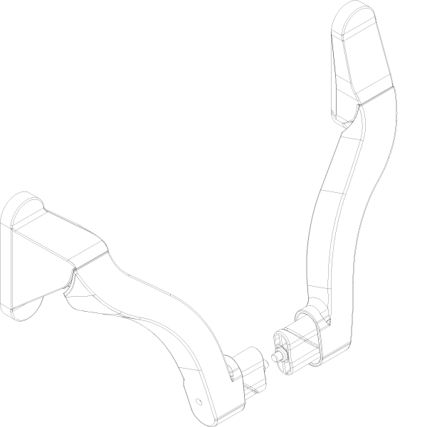 [061.8700.PA] PANIC HANDLE WITHOUT BAR Reynaers