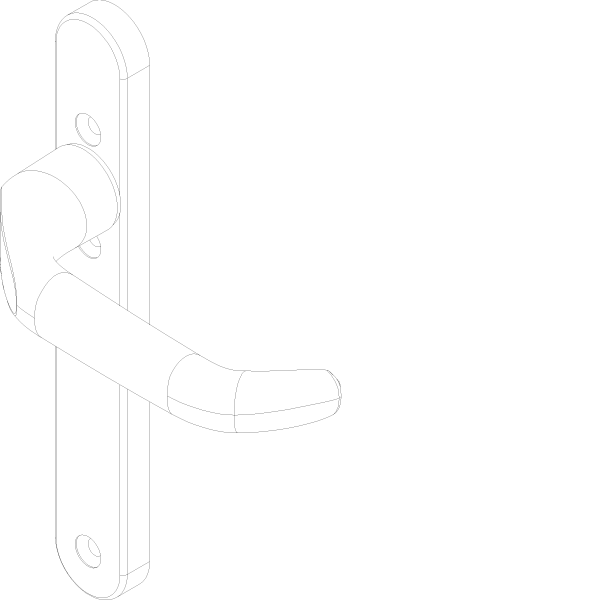 [061.8734] PANIC HANDLE WITHOUT CYLINDER INSIDE Reynaers