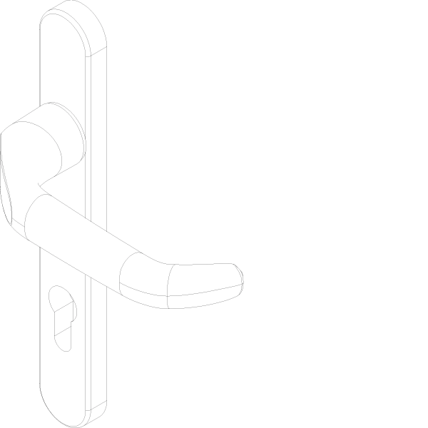 [061.8735] PANIC HANDLE WITH CYLINDER OUTSIDE Reynaers