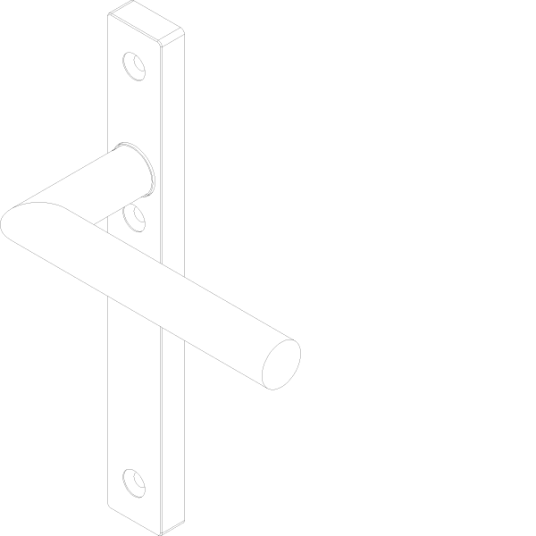 [061.8931] DOOR HANDLE WITHOUT CYLINDER INSIDE Reynaers