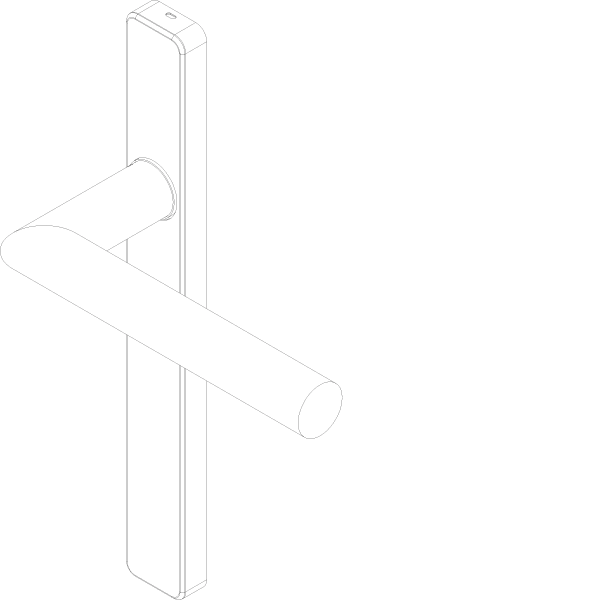 [061.8941] SLIDING DOOR HANDLE WITHOUT CYLINDER OUTSIDE Reynaers