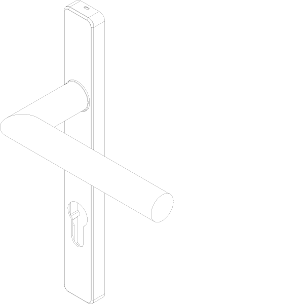 [061.8942] DOOR HANDLE WITH CYLINDER INSIDE Reynaers