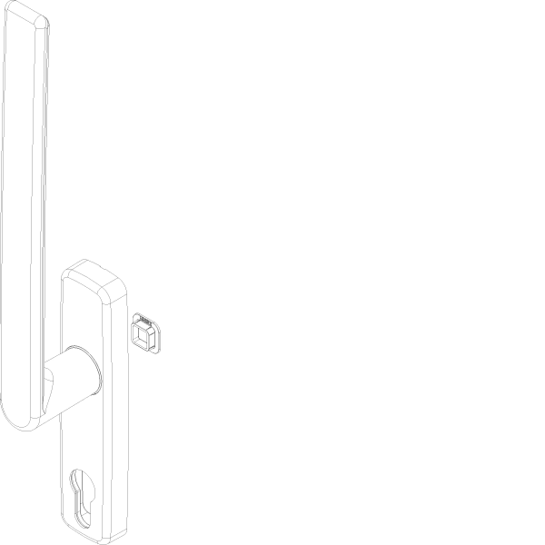 [062.6652.PA] LIFT AND SLIDING HANDLE WITH CYLINDER Reynaers