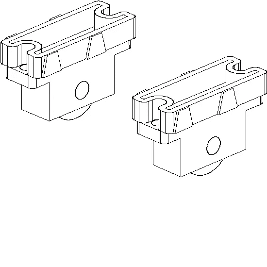 [062.6905] ROLLERS SLIDING DOOR 160KG Reynaers