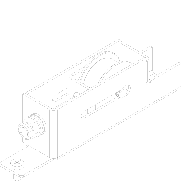 [062.7303] RETURN PULLEY MOTORISED SLIDING WINDOW Reynaers