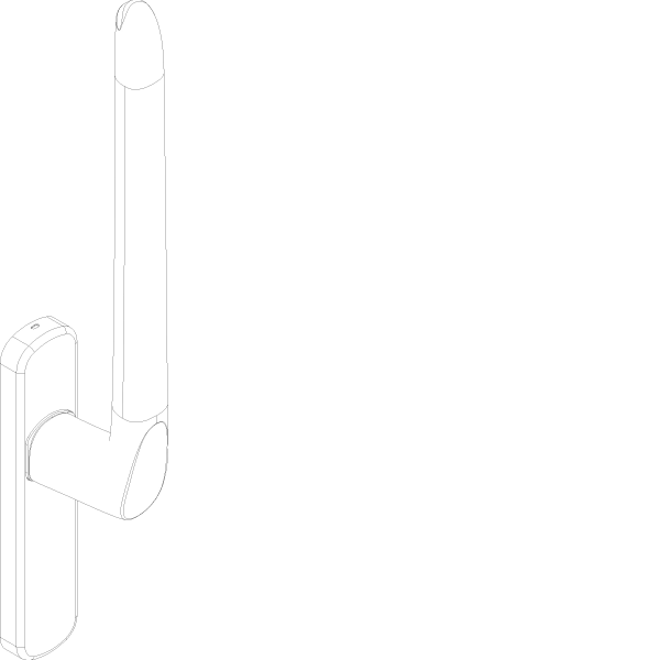 [062.7696] HORIZON LS HANDLE WITHOUT CYLINDER INSIDE Reynaers