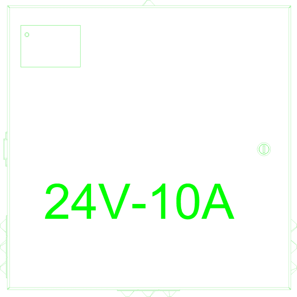 [062.8247] TRANSFORMER CABINET OUT:24VDC/10A - IN:100-240VAC Reynaers