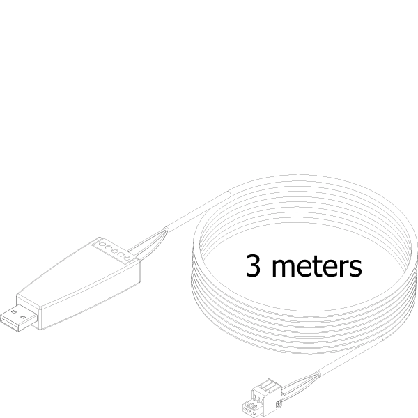 [062.8558] RBUS-USB CONFIGURATION CABLE 3x0.34 мм2 L:3M Reynaers