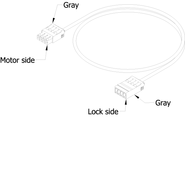 [062.8579] LOCK CABLE FOR SLIDING WINDOW MOTOR Reynaers