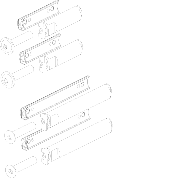 [065.6647] FIXATION SET ROLLENBAND Reynaers