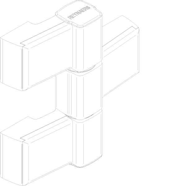 [065.6724] DOOR HINGES DR.HAHN SERIE 60 3-PART 97 мм Reynaers