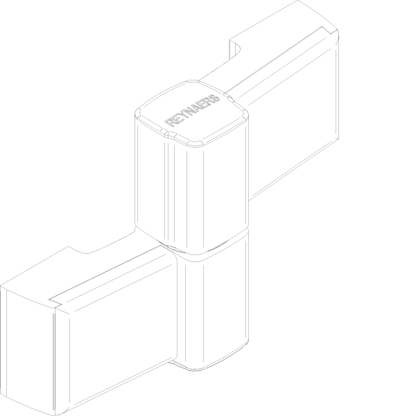 [065.6725] DOOR HINGES DR.HAHN SERIE 60 2-PART 97 мм Reynaers