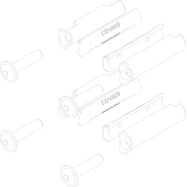 [065.6772.PA] FIXATION SET SAROS Reynaers