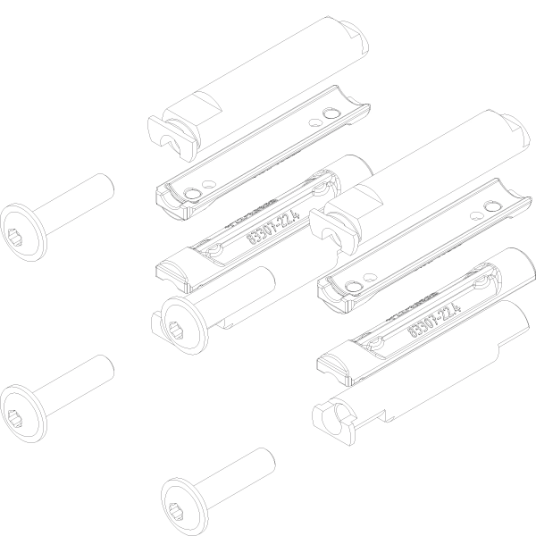 [065.6774.PA] FIXATION SET SAROS Reynaers