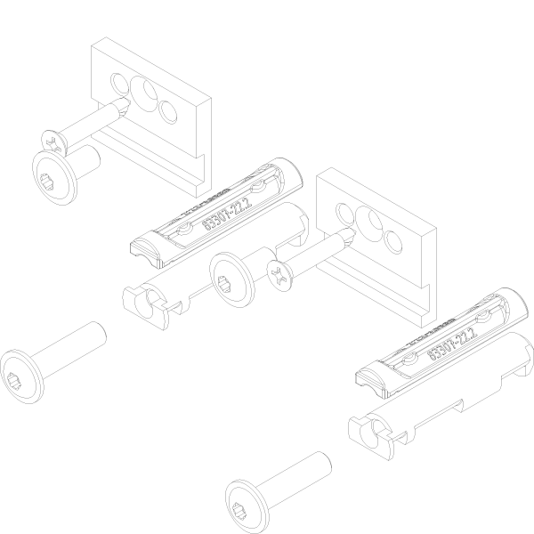 [065.6778.PA] FIXATION SET SAROS Reynaers